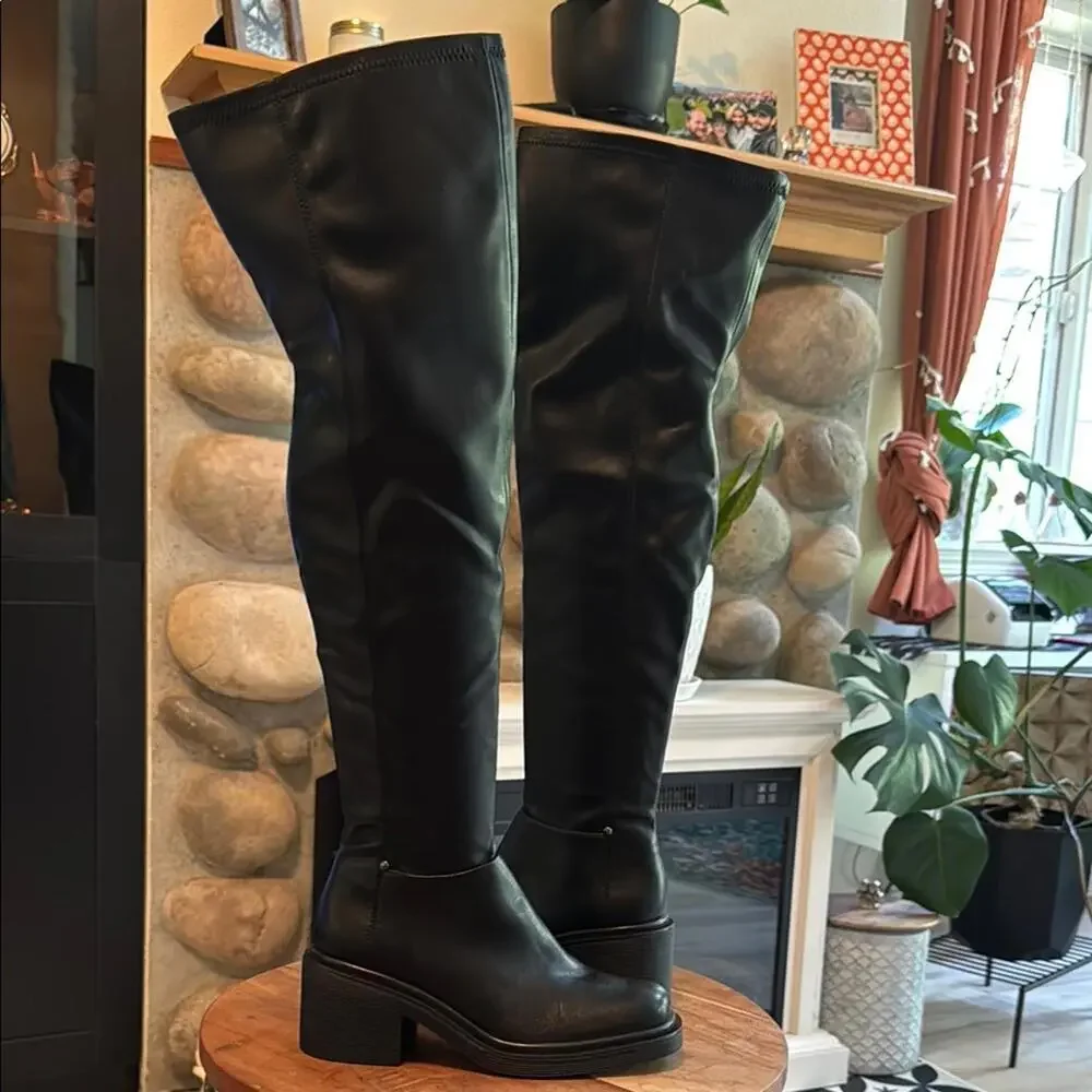 Franco Sarto Kelly Over-The-Knee Boot in Black